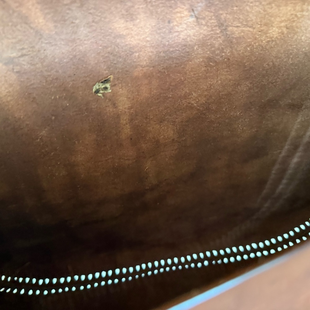 Leather satchel bag - Picture 7 of 10